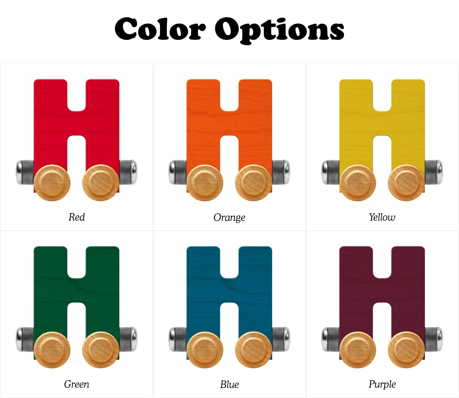 NameTrains Bright Letter H