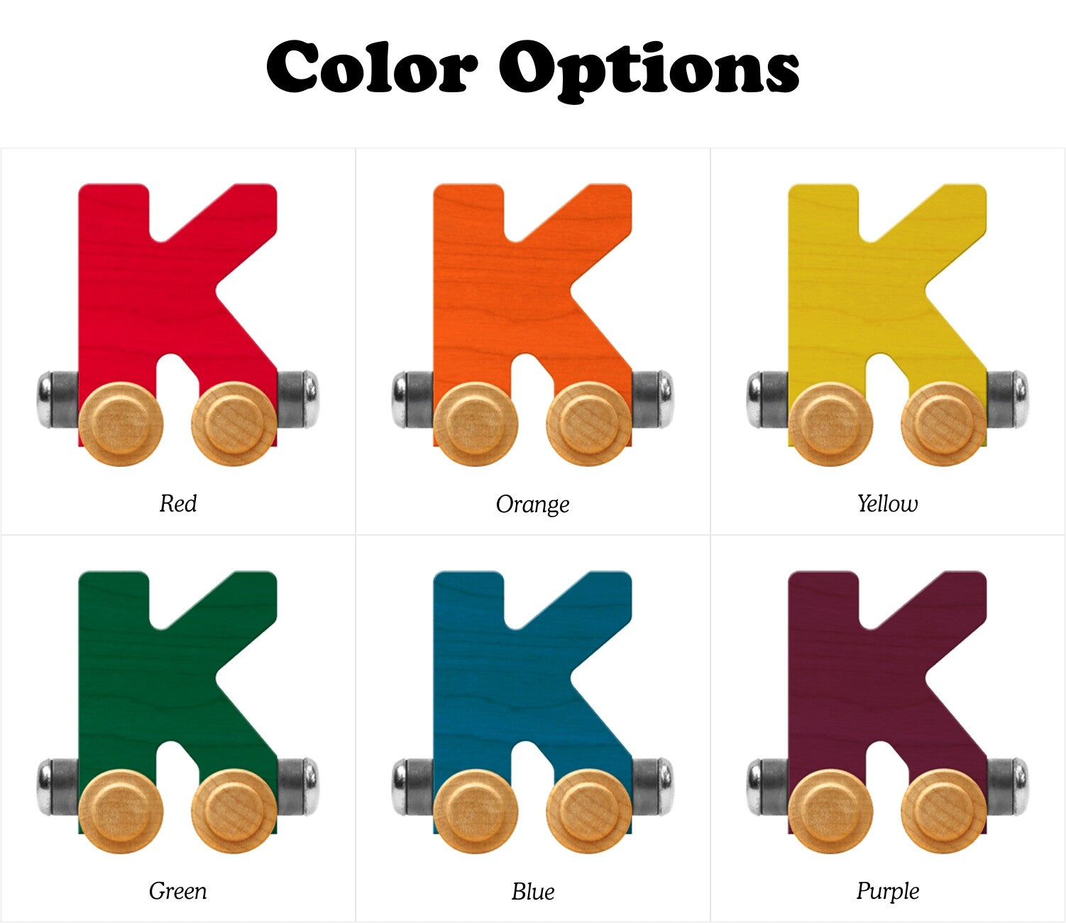 NameTrains Bright Letter K