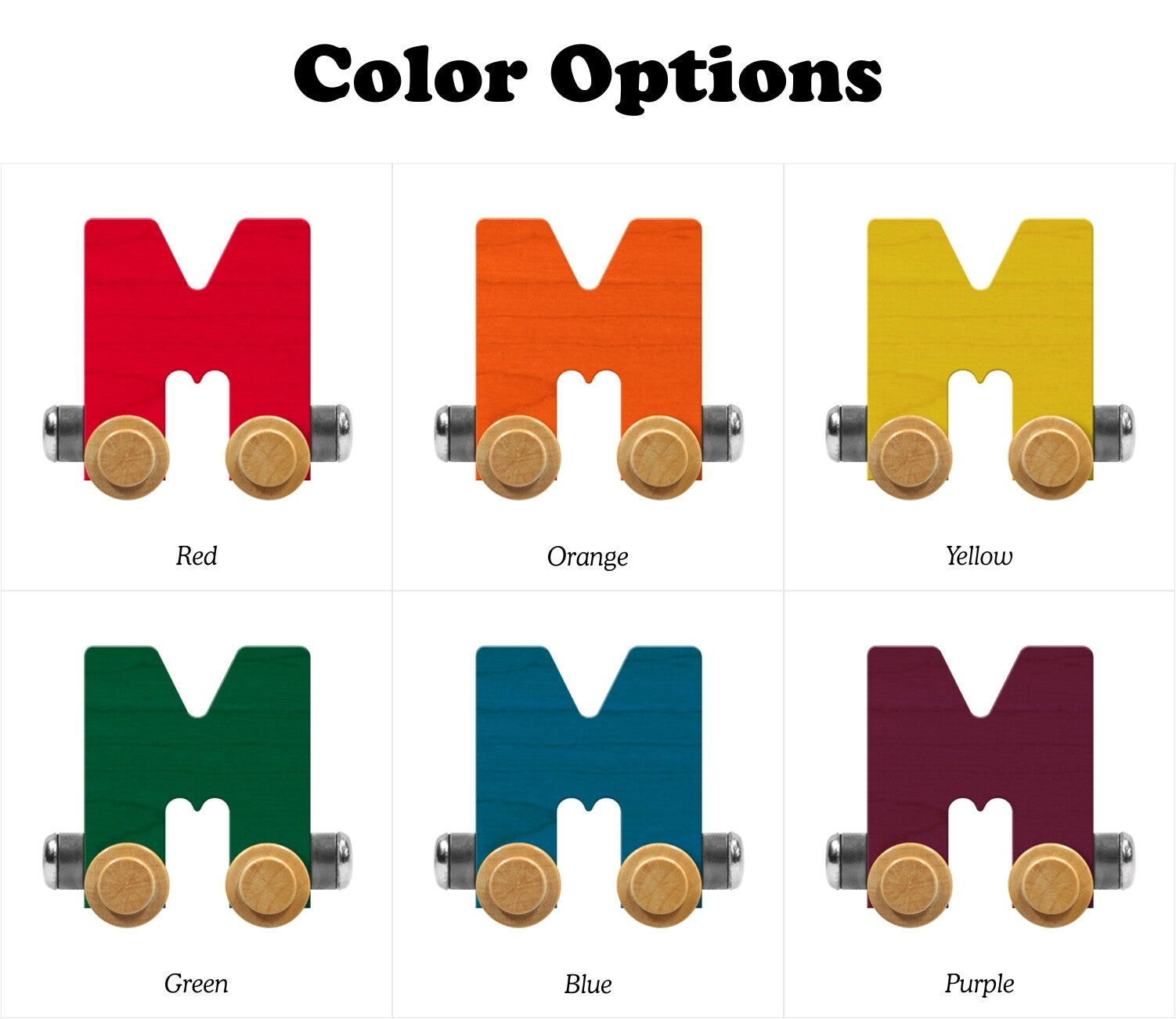 NameTrains Bright Letter M