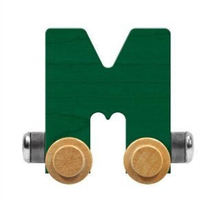 NameTrains Bright Letter M