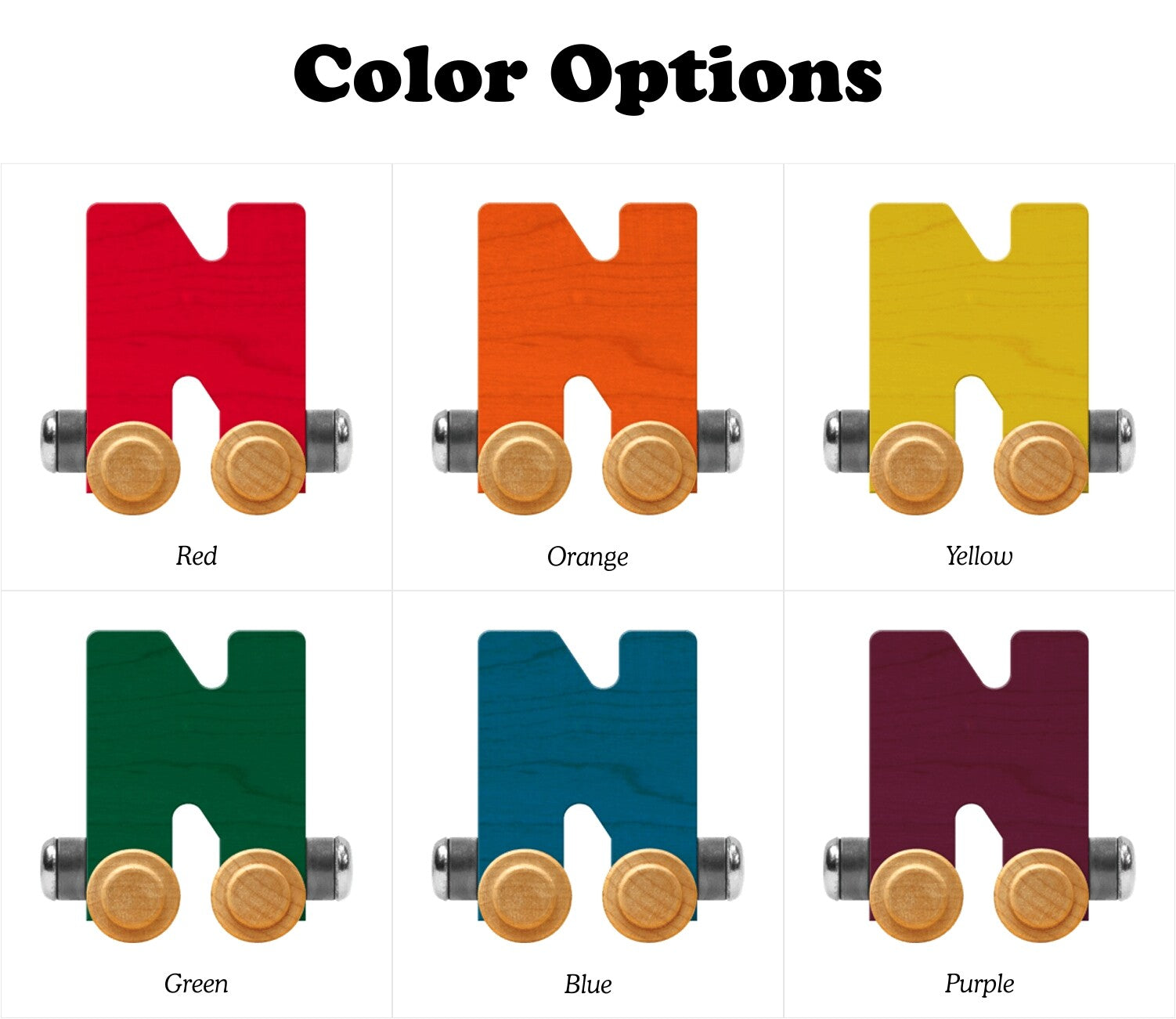 NameTrains Bright Letter N