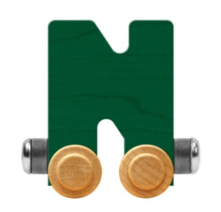 NameTrains Bright Letter N