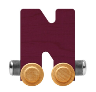 NameTrains Bright Letter N