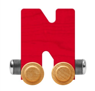 NameTrains Bright Letter N