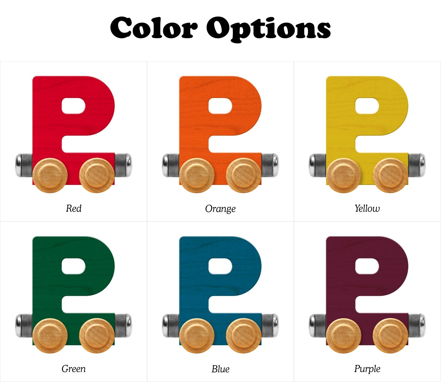 NameTrains Bright Letter P