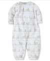 Noah's Print Convertible Gown, Blue