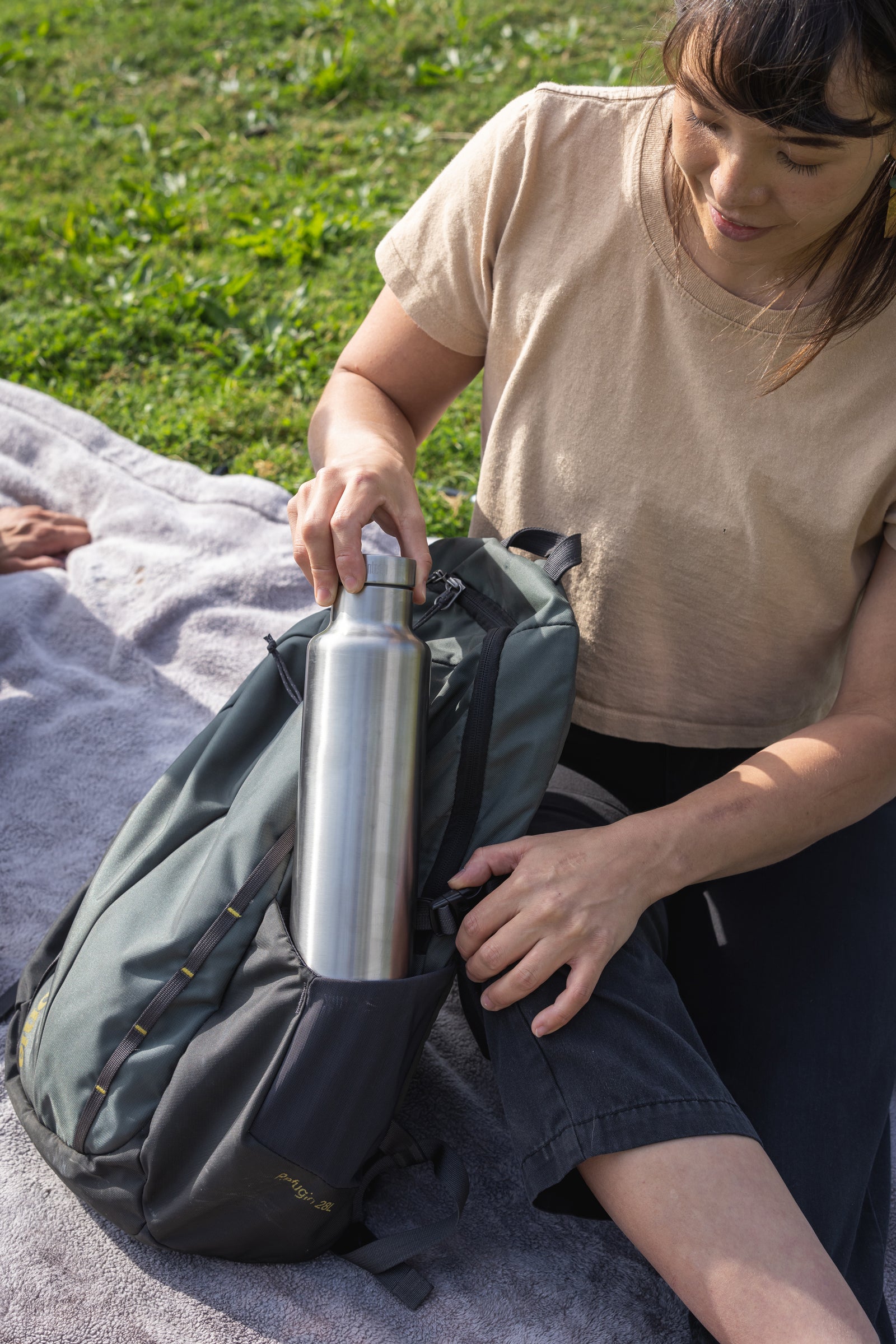 Insulated Classic 25 oz, Pour Through Cap, Brushed Stainless