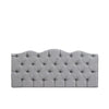 Tufted Panel Grey Linen