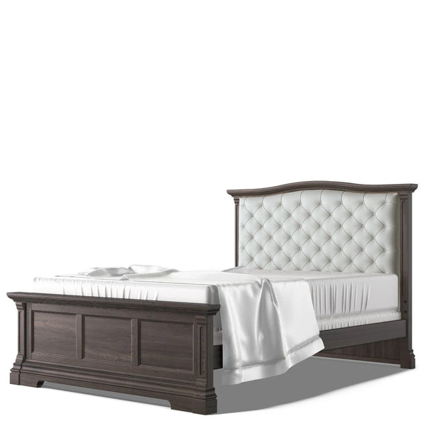 Imperio Full Bed, Tufted Oil Grey