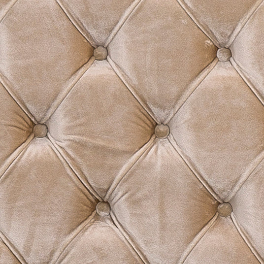 Tufted Panel Beige Velvet