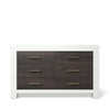 Double Dresser Solid White with Oil Grey