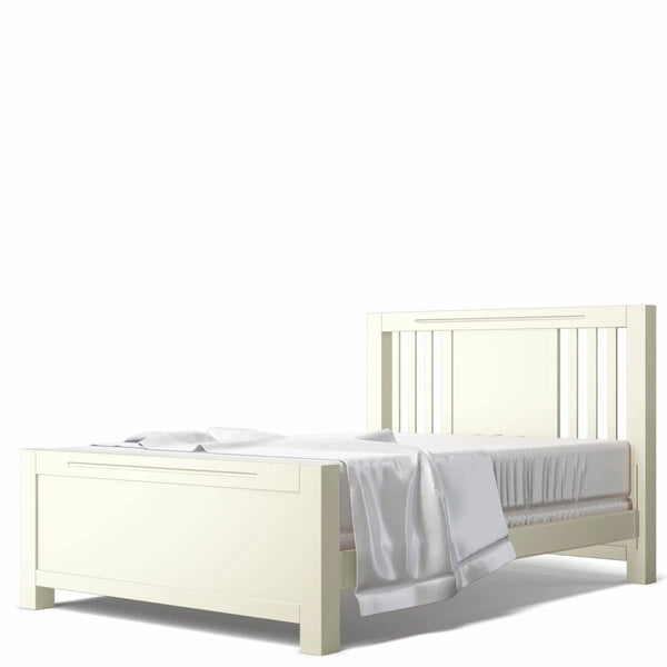Full Bed Open Back Bianco Satinato