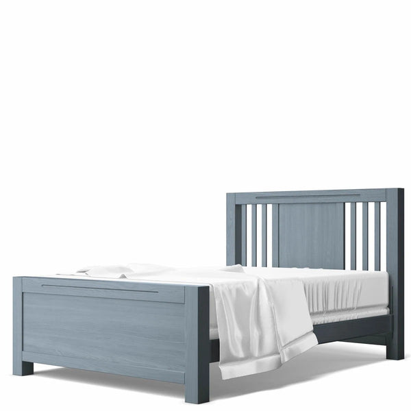 Full Bed Open Back Washed Grey