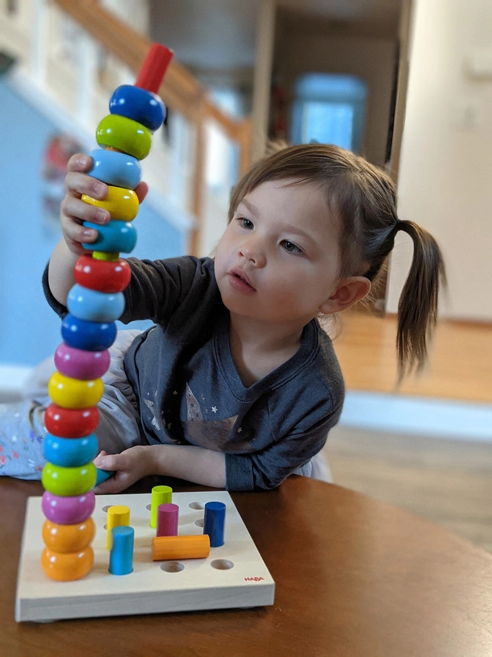 Rainbow Whirls Pegging Game