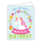 Card - Magical Birthday, Pink Unicorn