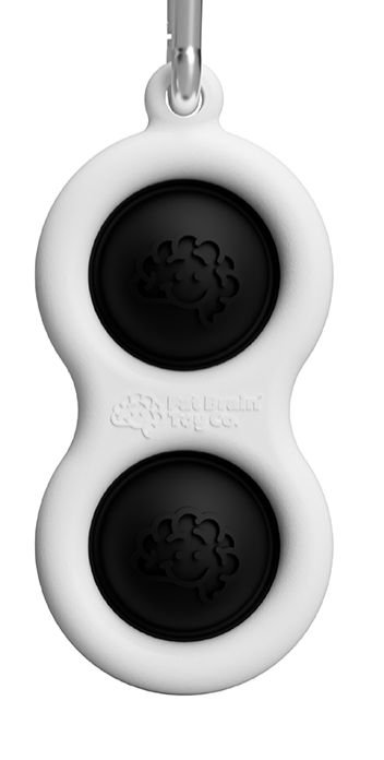 Simpl Dimpl Black & White Keychain