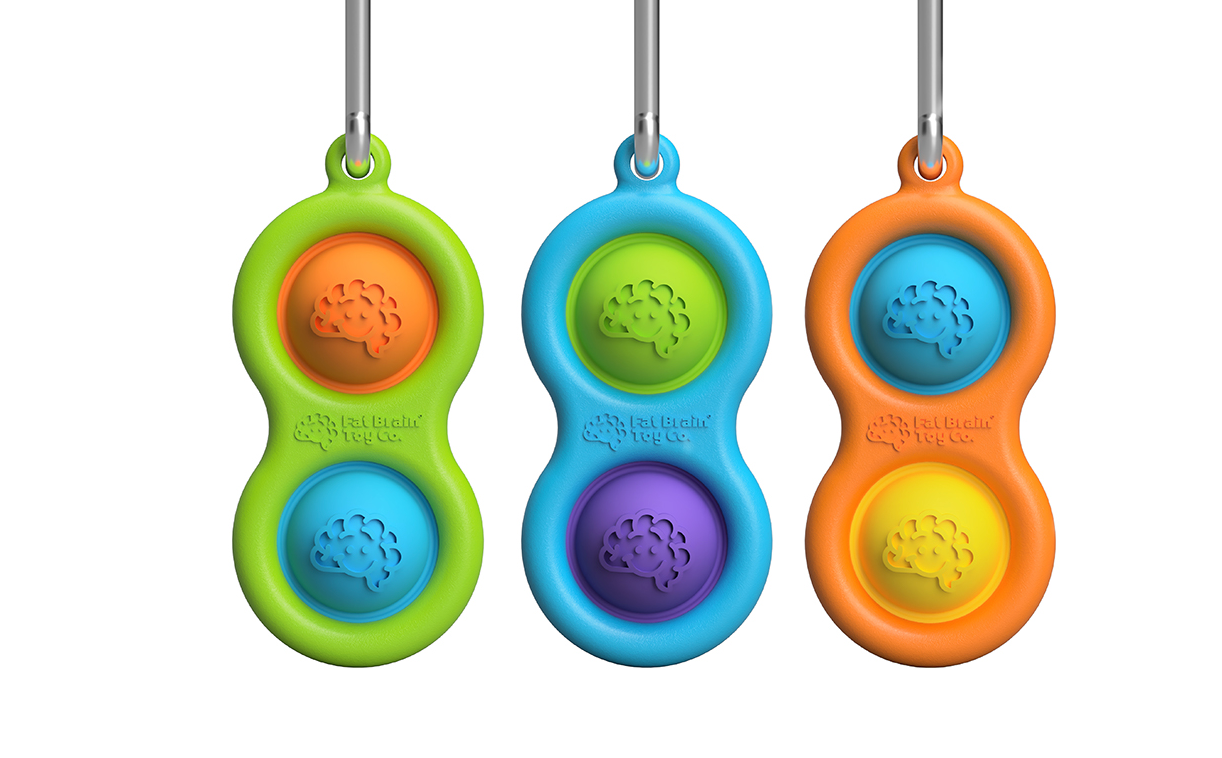 Simpl Dimpl New Bright Colors Keychain