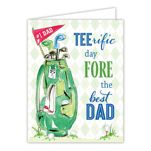 Card - TEErific Day FORE the Best DAD Golf Bag