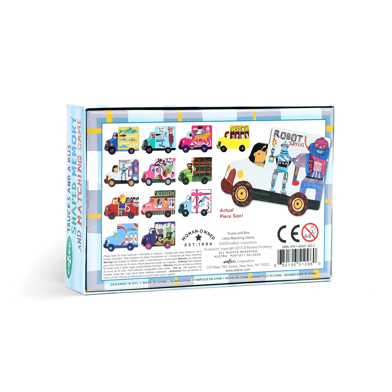 Trucks and a Bus Memory & Matching Game