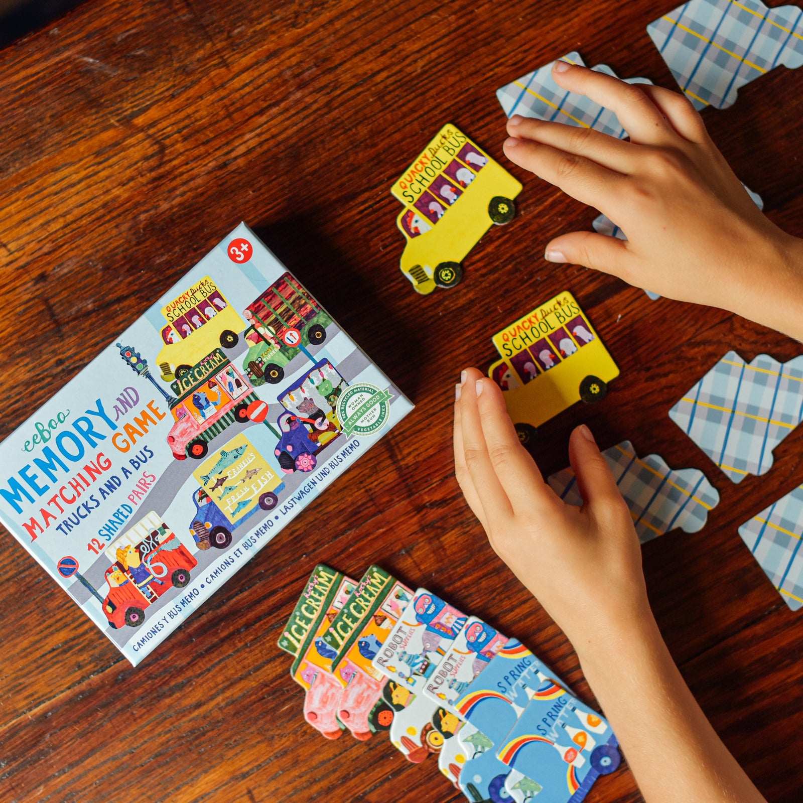 Trucks and a Bus Memory & Matching Game