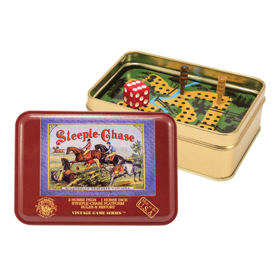 FINALSALE: Vintage Toy Tin Steeple Chase