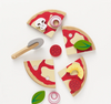 Wooden Pizza with Pizza Cutter
