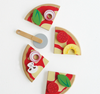 Wooden Pizza with Pizza Cutter