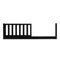 Crib Conversion Kit (Toddler Bed Rail) Black
