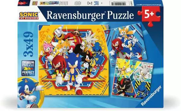 Ravensburger Sonic the Hedgehog 3x49PC Puzzles