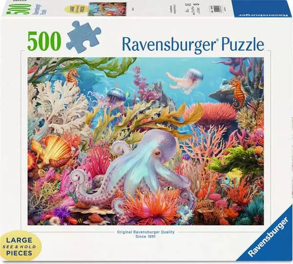 Ravensburger Reef Life, Large See & Hold 500PC Puzzle