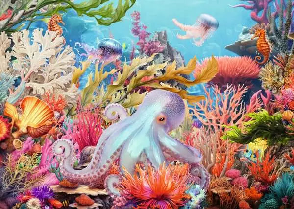 Ravensburger Reef Life, Large See & Hold 500PC Puzzle