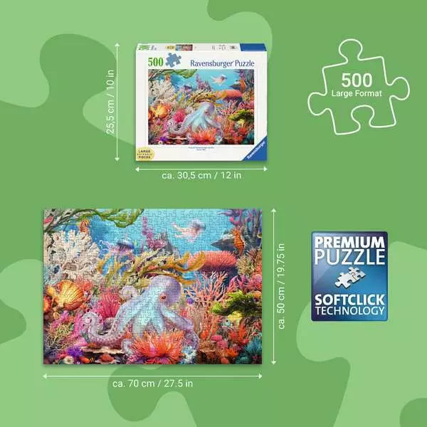 Ravensburger Reef Life, Large See & Hold 500PC Puzzle
