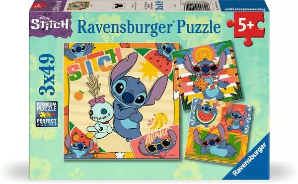 Ravensburger Disney Stitch Aloha 3x49PC Puzzles