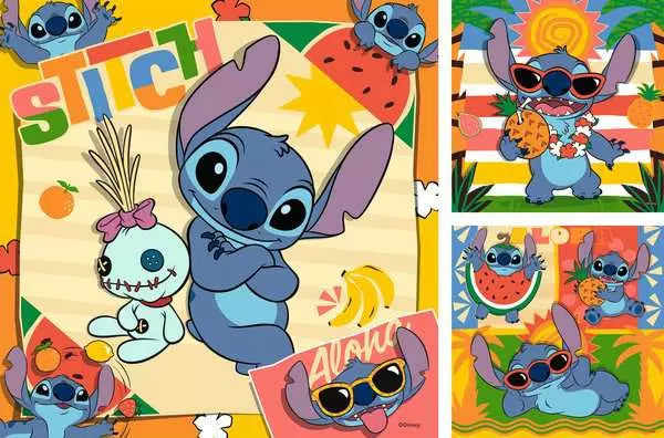 Ravensburger Disney Stitch Aloha 3x49PC Puzzles