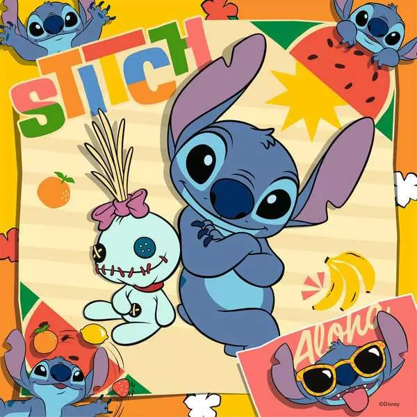 Ravensburger Disney Stitch Aloha 3x49PC Puzzles