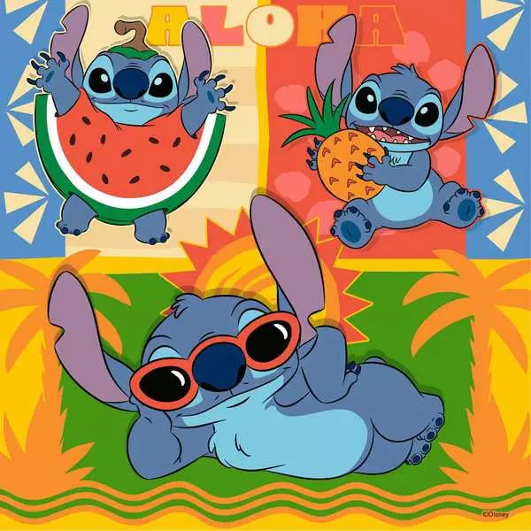 Ravensburger Disney Stitch Aloha 3x49PC Puzzles