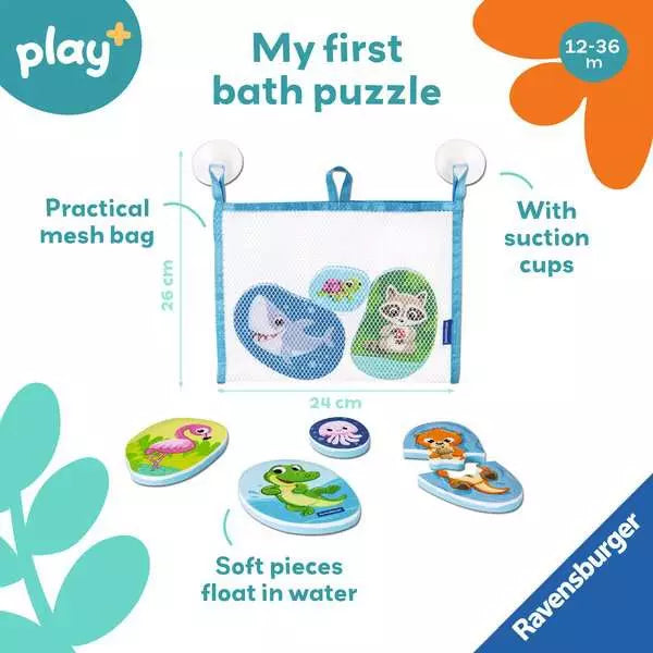 Ravensburger Play+ My First Bath Puzzles: Animals