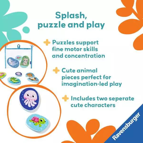 Ravensburger Play+ My First Bath Puzzles: Animals
