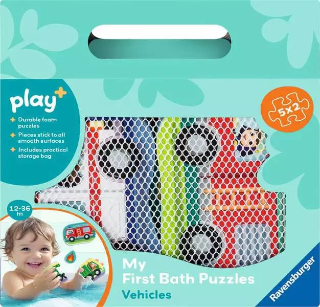 Ravensburger Play+ My First Bath Puzzles: Vehicles