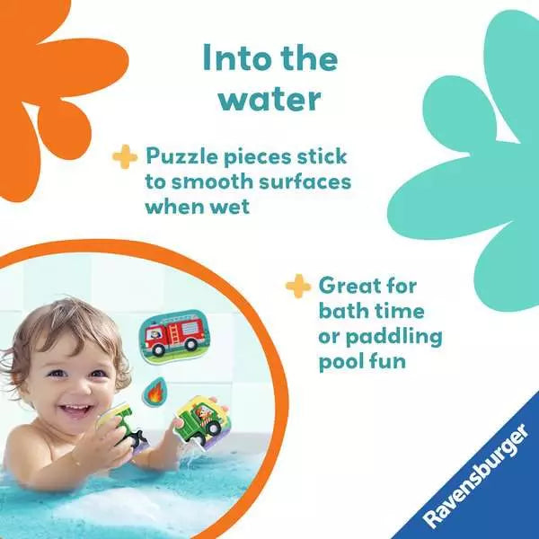 Ravensburger Play+ My First Bath Puzzles: Vehicles