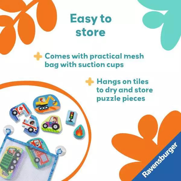 Ravensburger Play+ My First Bath Puzzles: Vehicles