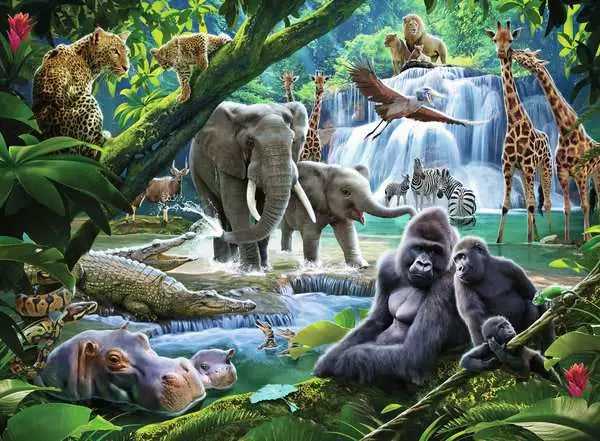Ravensburger Jungle Animals XXL 100PC Puzzle