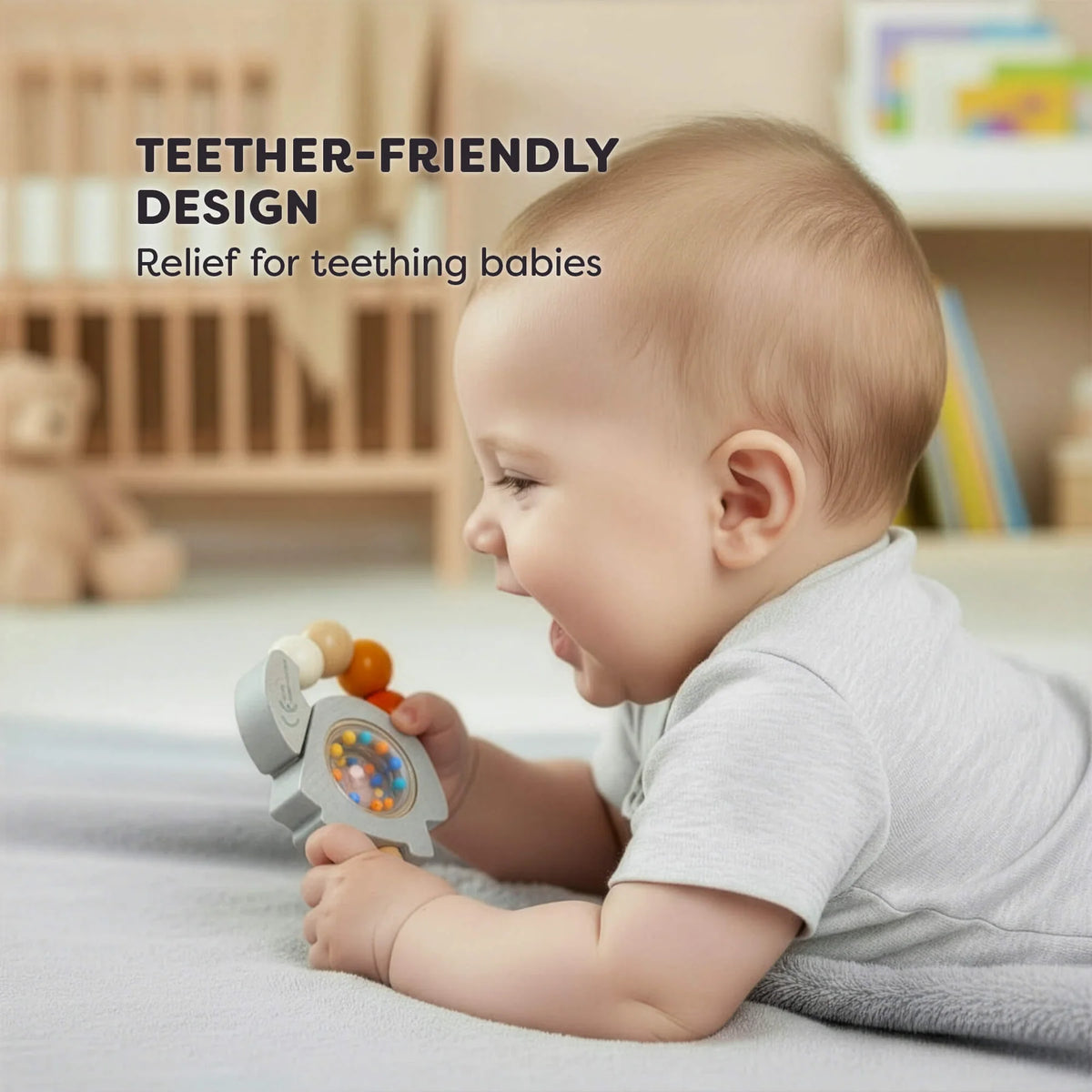 Haba Elephant Wooden Grasping Toy Rattle