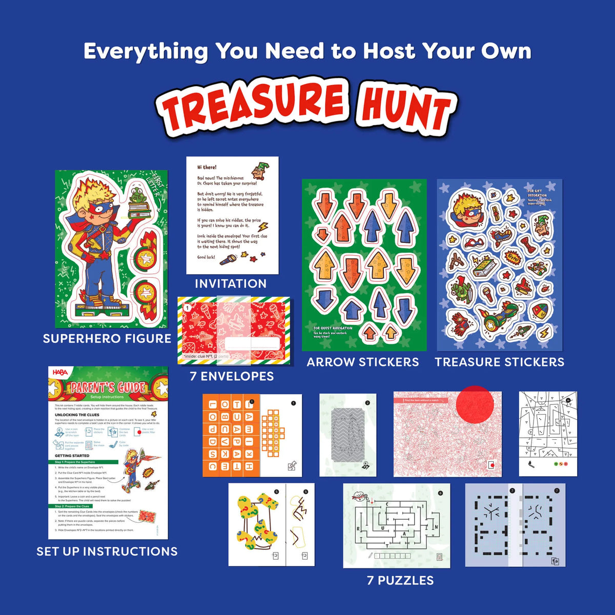 Haba Superheroes Treasure Hunt Party Game