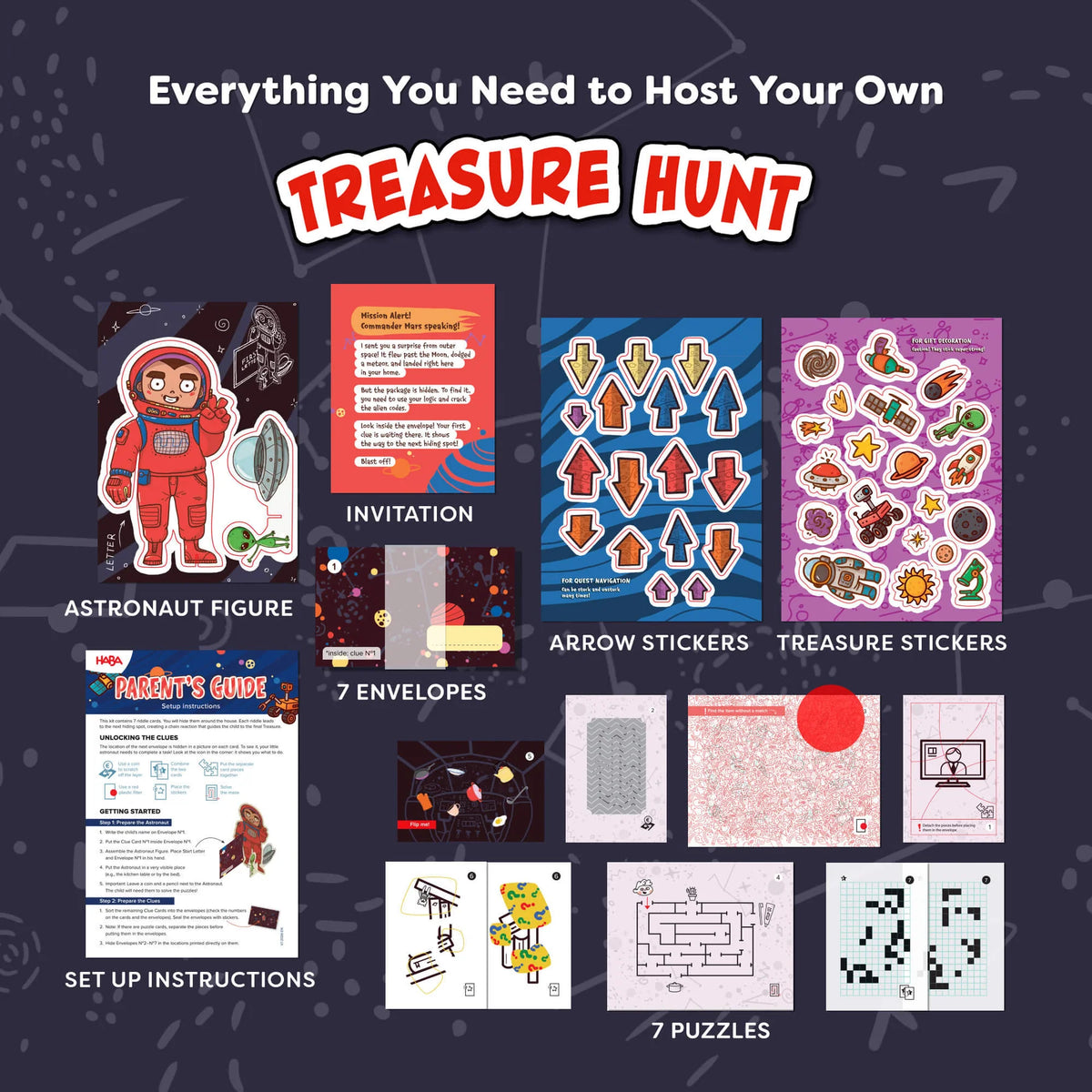 Haba Space Treasure Hunt Party Game