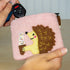 Wild Woolies Handmade Wool Coinpurse - Hungry Hedgehog