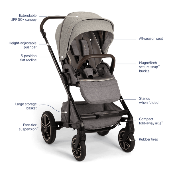 MIXX™ next Stroller W/ Magnetic Buckle