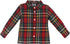 Luli & Me Christmas Plaid Shirt, Red