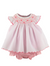 Lulli & Me Bows Bishop Dress Set, Pink, Embroidery Handmade