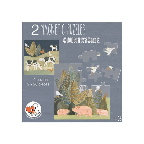 2 Magnetic Puzzles - Countryside